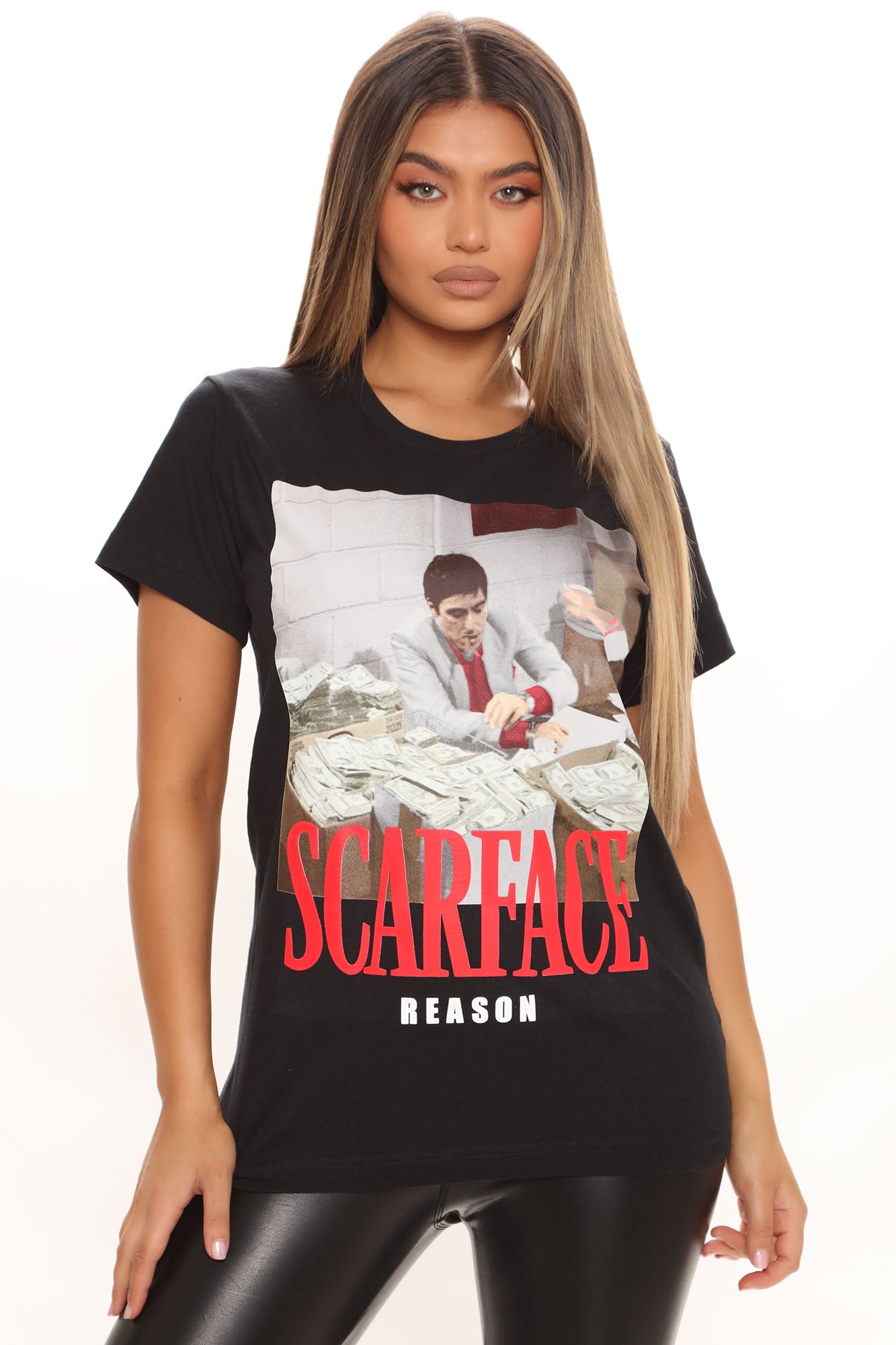 Rolling In Dough Scarface Tee - Black