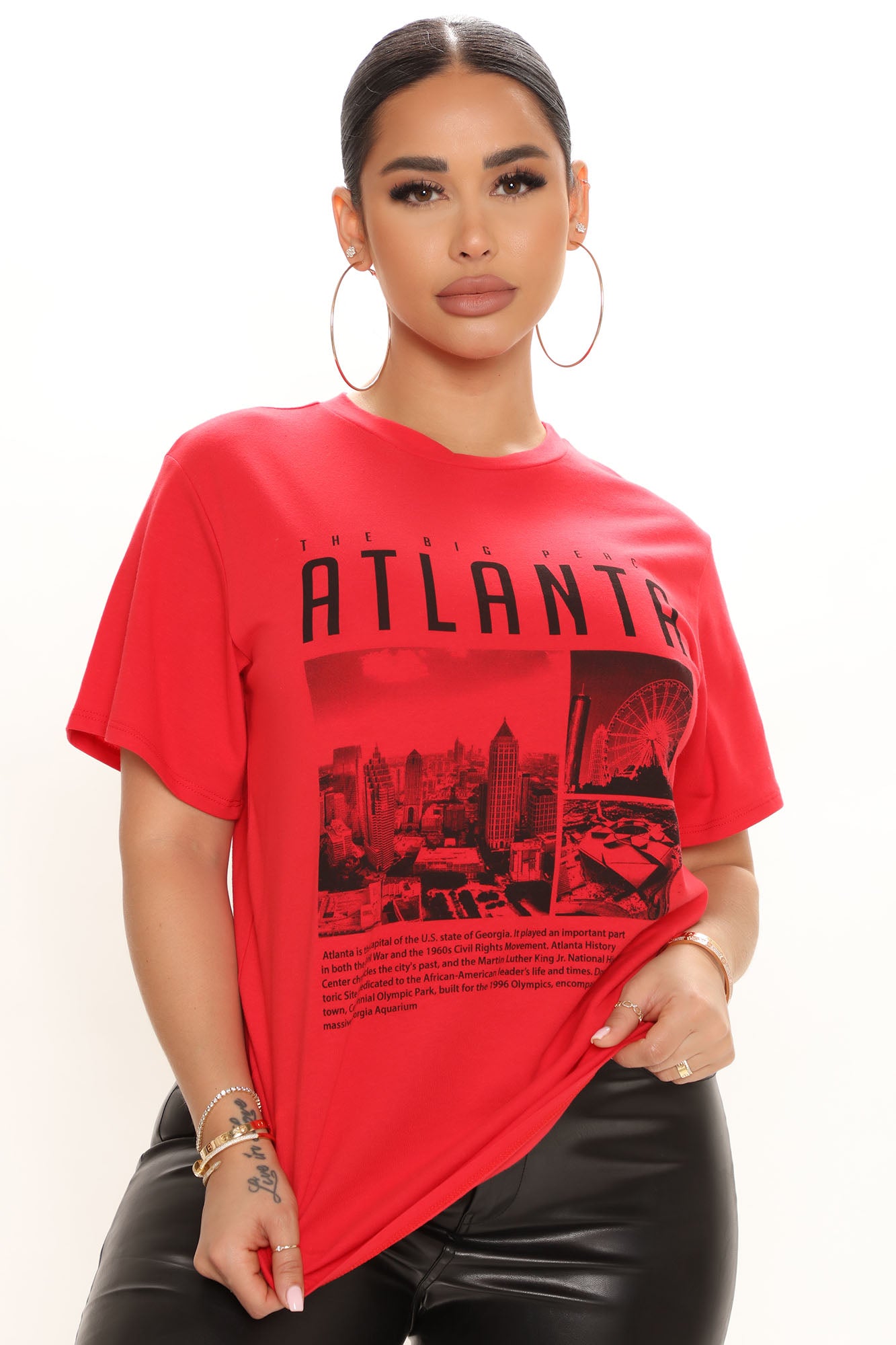 The Big Peach Atlanta Top - Red Flash Sale