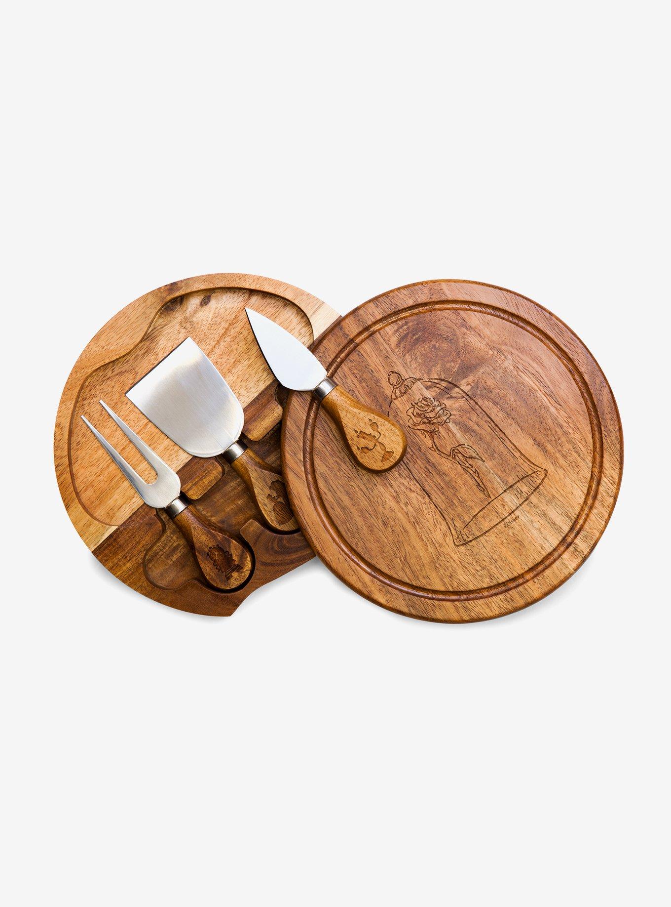 Disney Beauty & The Beast Cheese Cutting Board And Tools Set Special