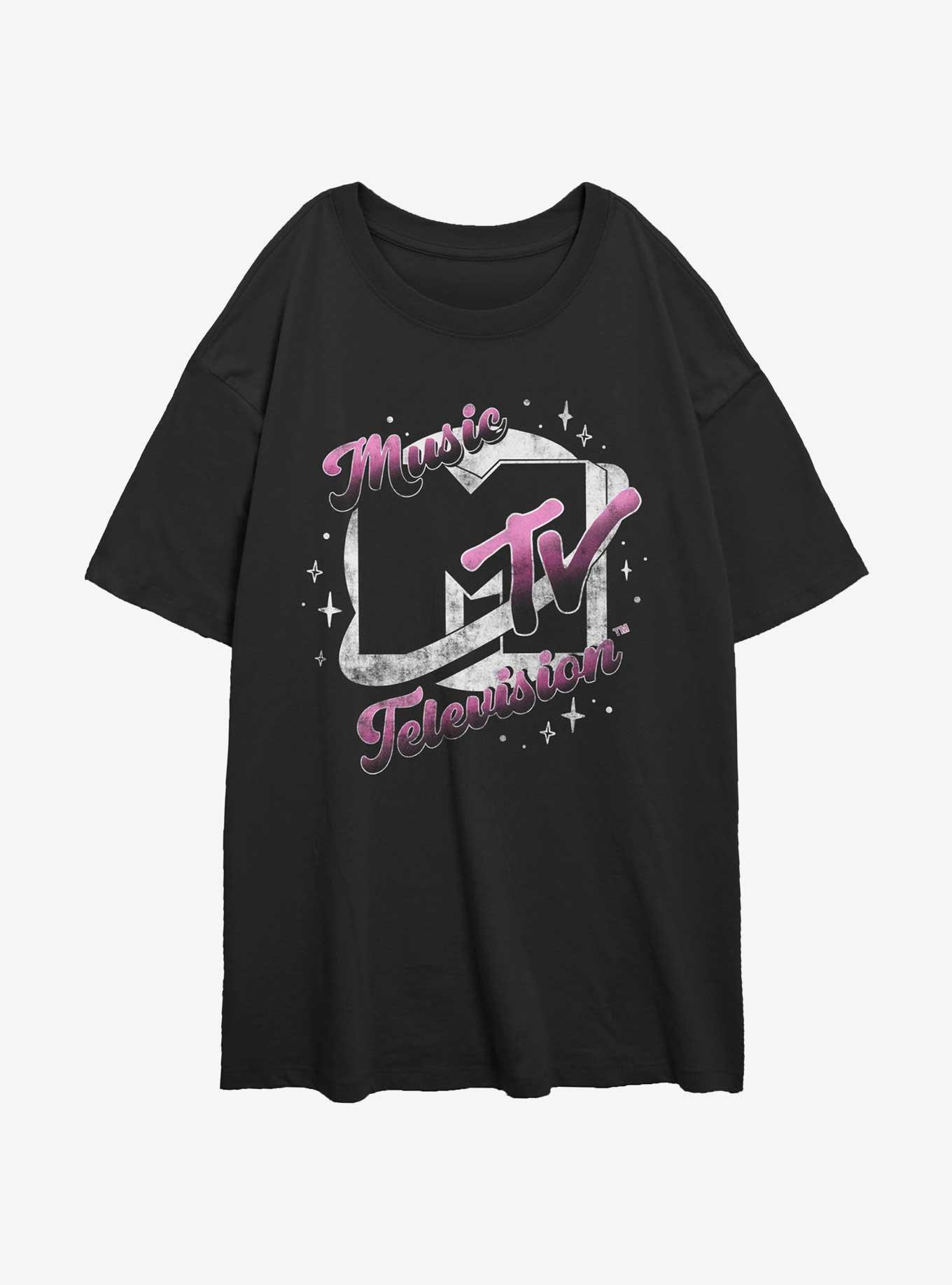 MTV Planet Logo Womens Oversized T-Shirt Special