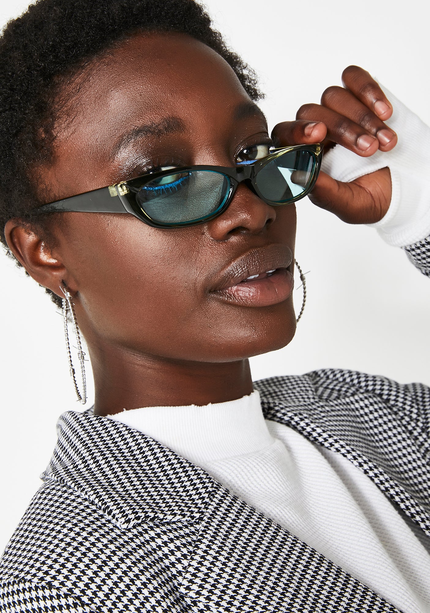 Can't Buy Love Rectangle Sunglasses Cheap